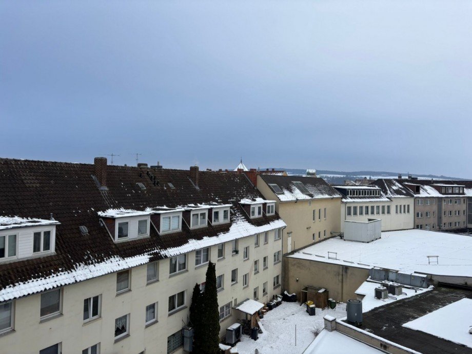Blick von den Balkonen Mehrfamilienhaus Hildesheim