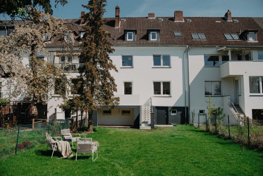 R�ckansicht Reihenmittelhaus Hannover