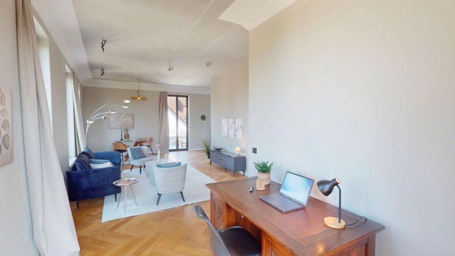 BLICK IN DEN WOHNBEREICH Penthousewohnung Braunschweig