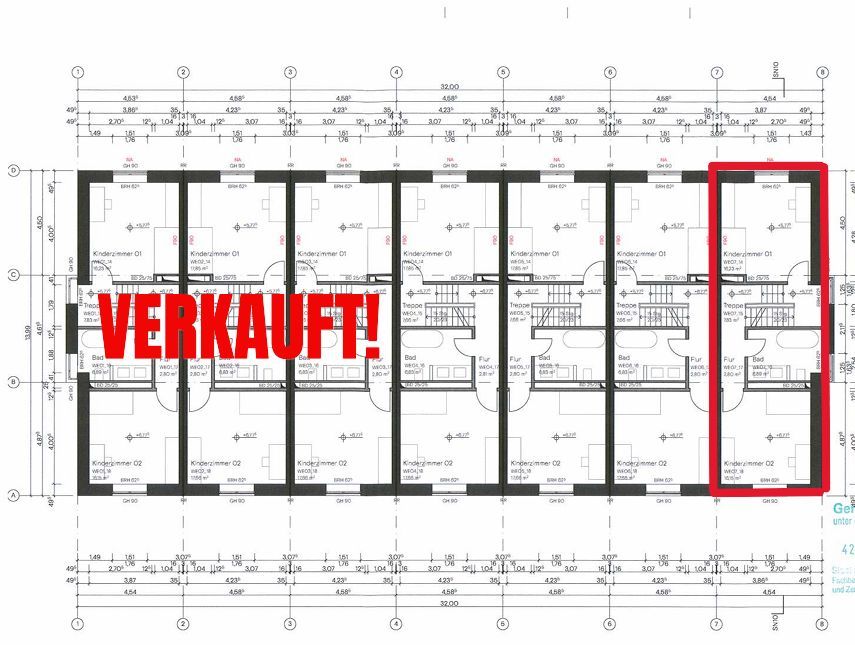 GRUNDRISS - BAUPLAN Reihenendhaus Braunschweig