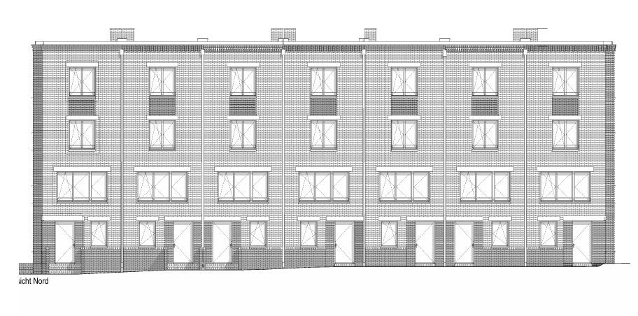 REIHENHAUSZEICHNUNG Reihenmittelhaus Braunschweig