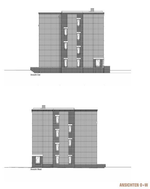 GEB�UDEANSICHTEN OST/WEST Reihenmittelhaus Braunschweig