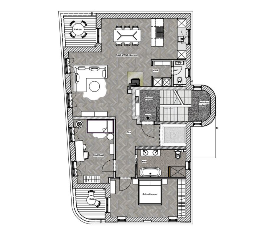 GRUNDRISS Etagenwohnung Braunschweig