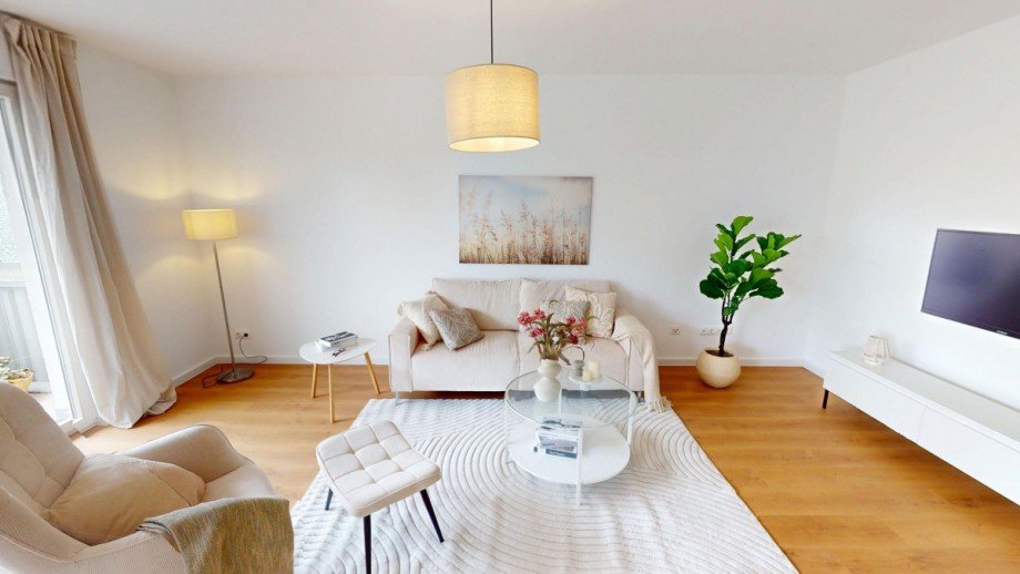 WOHNZIMMER MIT BALKONZUGANG Etagenwohnung Wolfenb�ttel