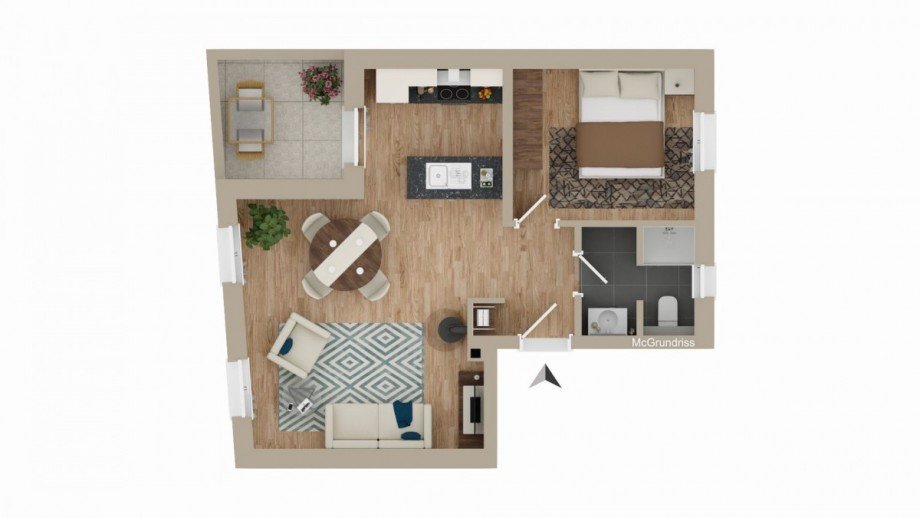 GRUNDRISS DER WOHNUNG Wohnung Braunschweig