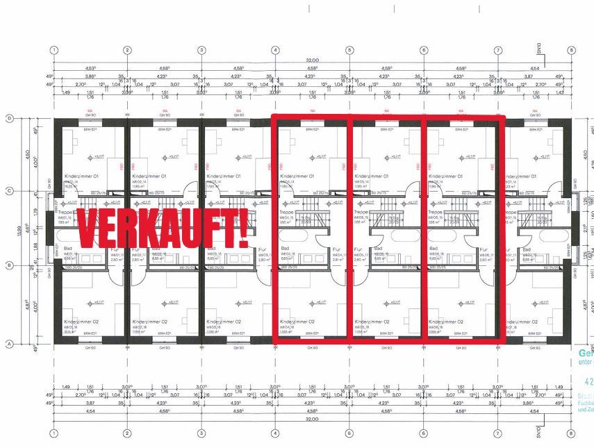 GRUNDRISS - BAUPLAN Reihenmittelhaus Braunschweig