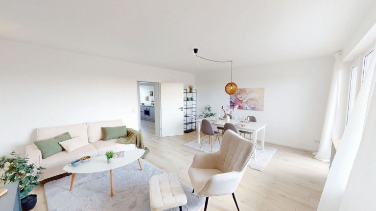 OFFENER WOHN- ESSBEREICH Braunschweig Dachgeschosswohnung SANIERTE 5,85% ANLAGE IN HONDELAGE - BALKON INKLUSIVE