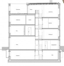 SEITENANSICHT HAUS NEUBAU REIHENENDHAUS ZUR VERWIRKLICHUNG EIGENER TR�UME AM NORDPARK - BS